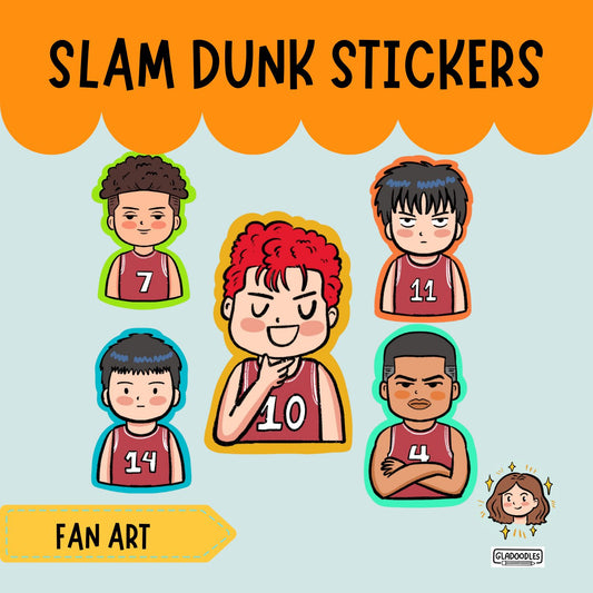 Slam Dunk Stickers | Anime Fan Art