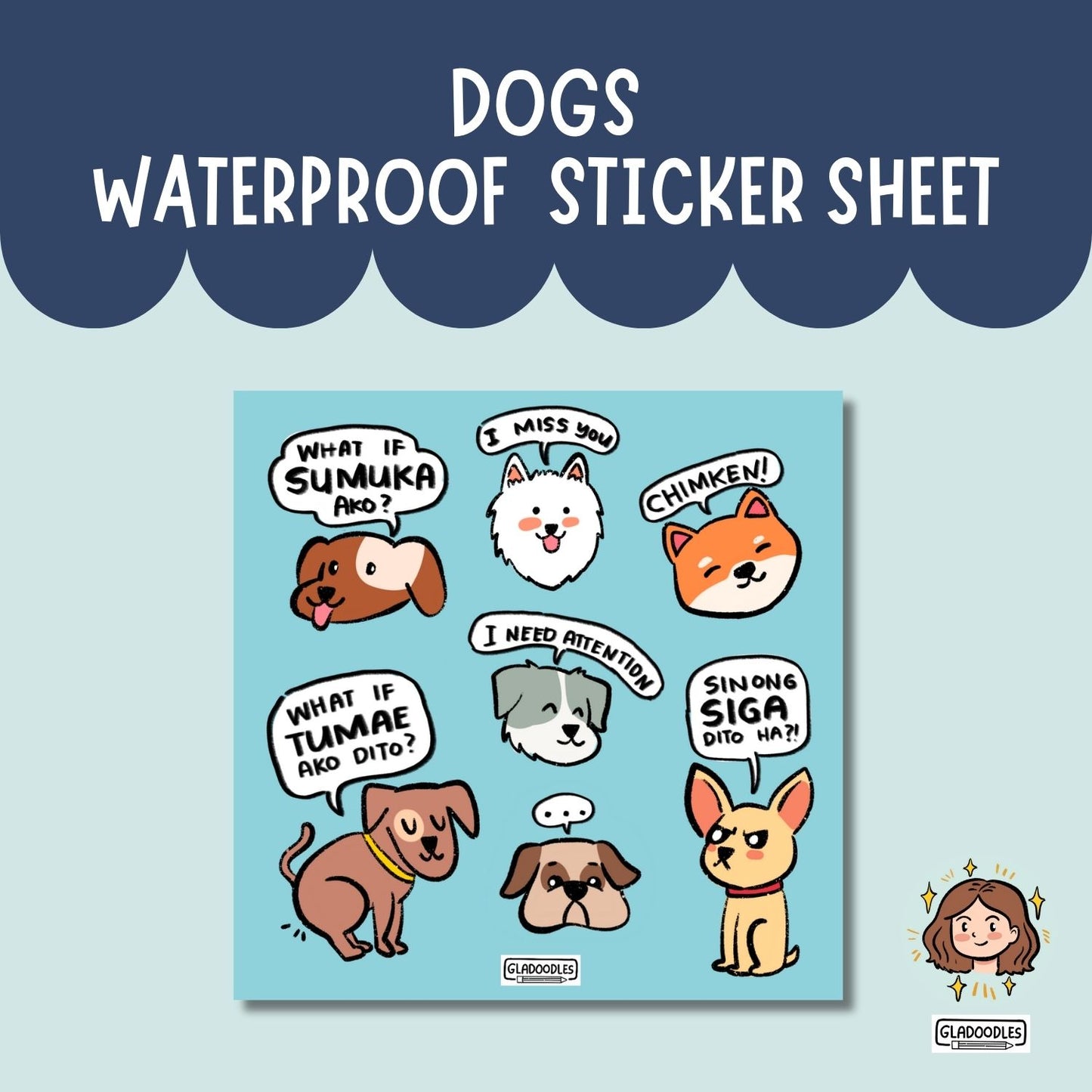Dogs Sticker Sheet