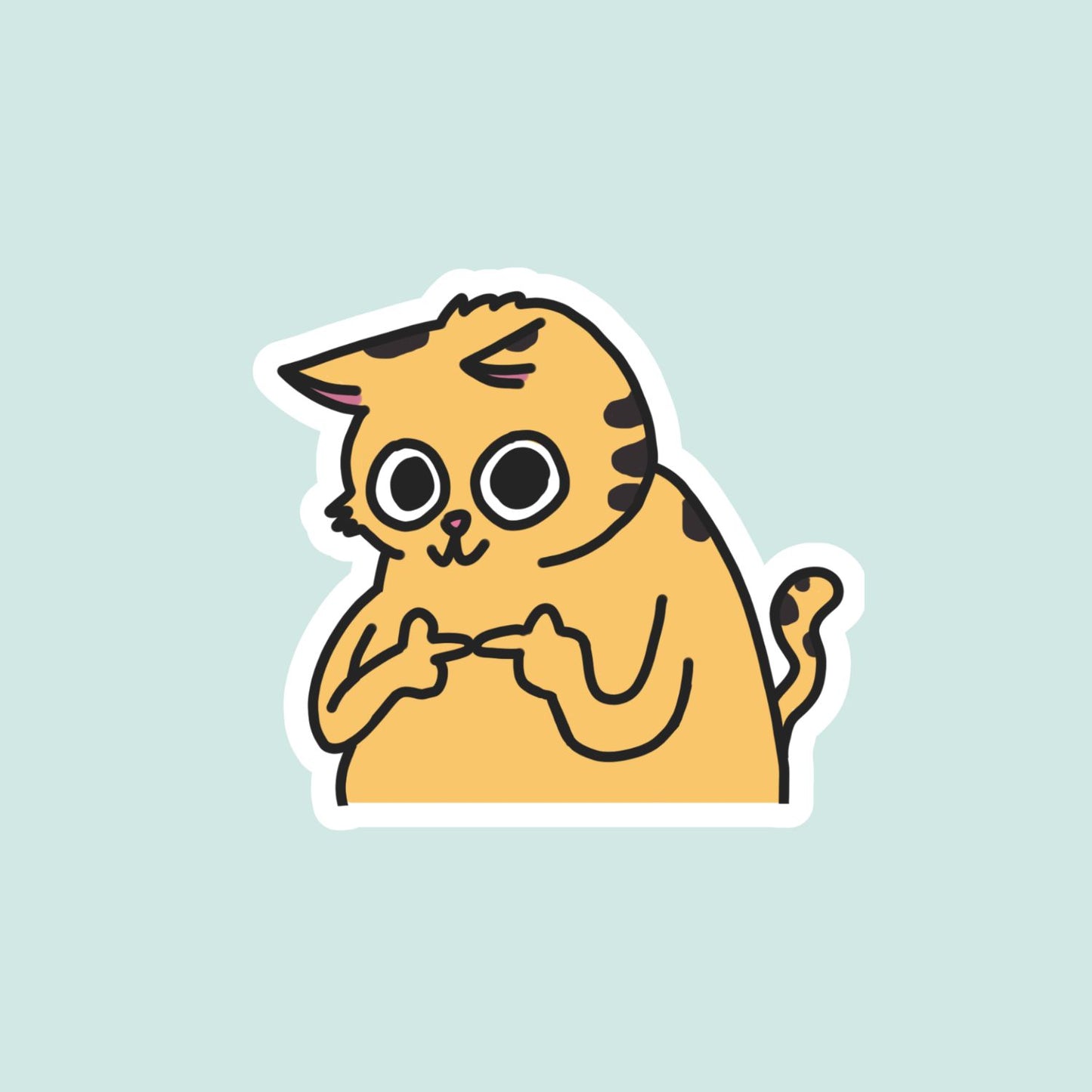 Cats Sticker - Artwork by EDS