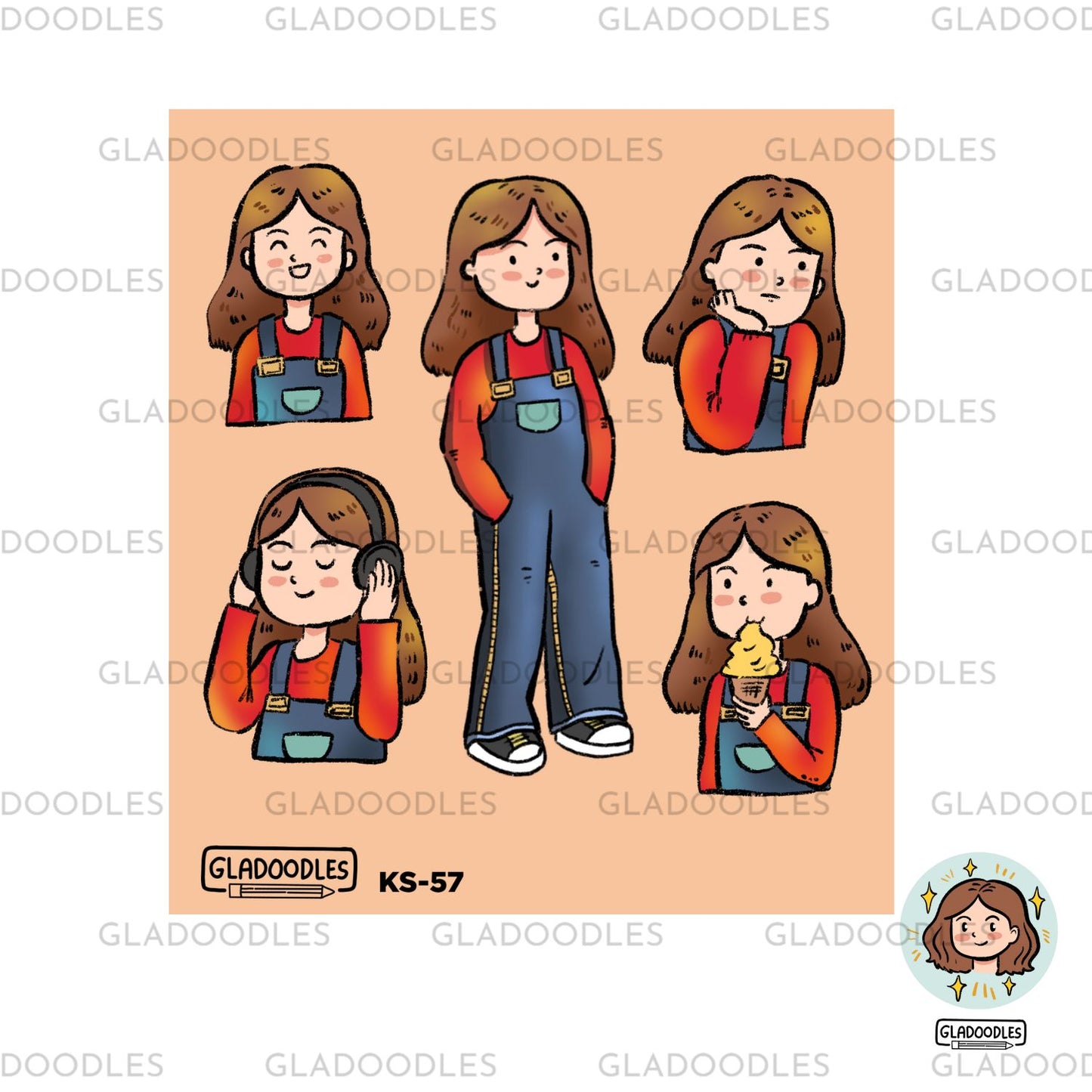 Besties Sticker Sheet