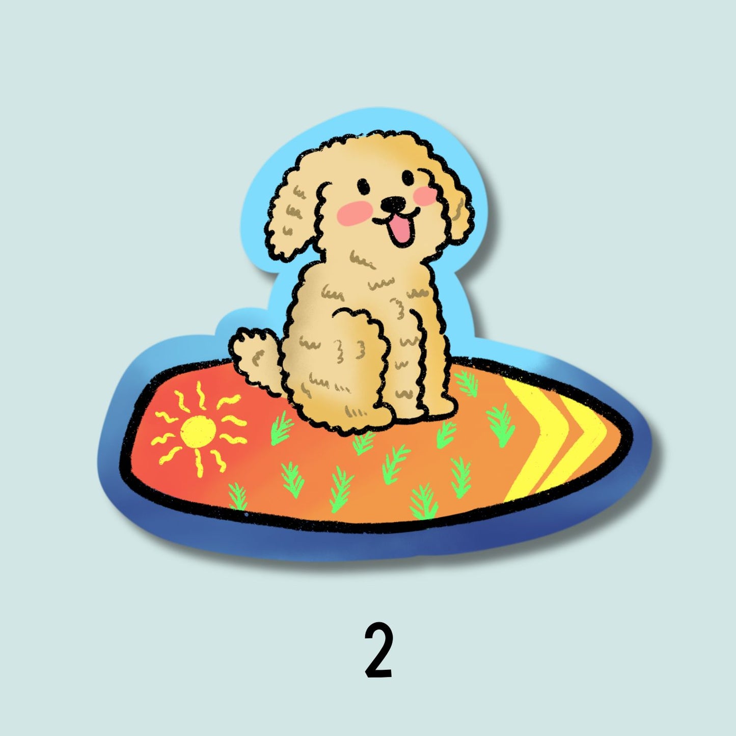Summer Dogs Sticker