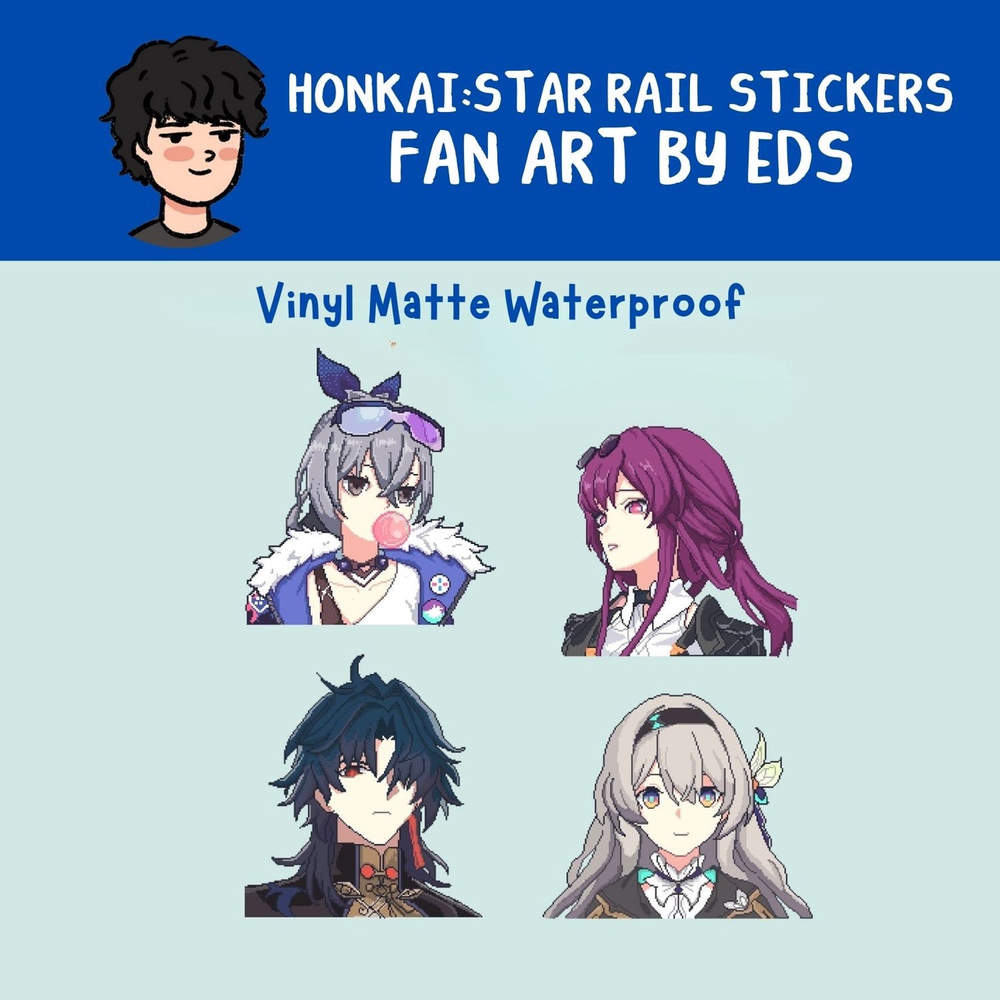 Honkai: Star Rail Stickers | Fan Art by Eds
