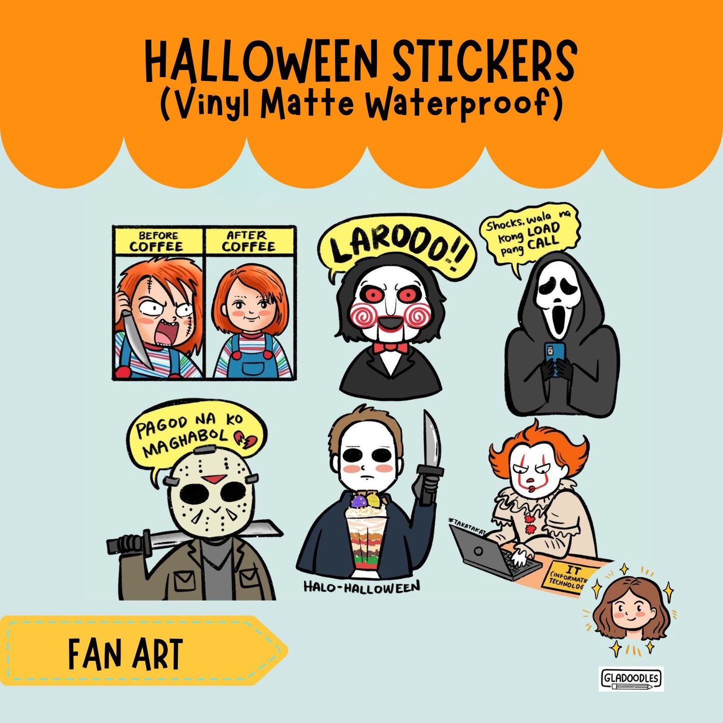 Halloween Fan Art  Sticker
