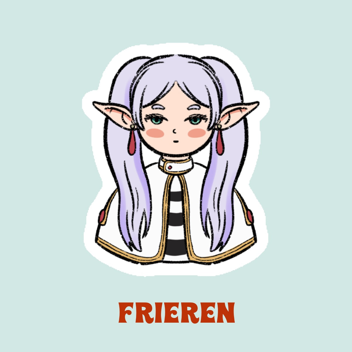 Frieren Stickers | Anime Fan Art