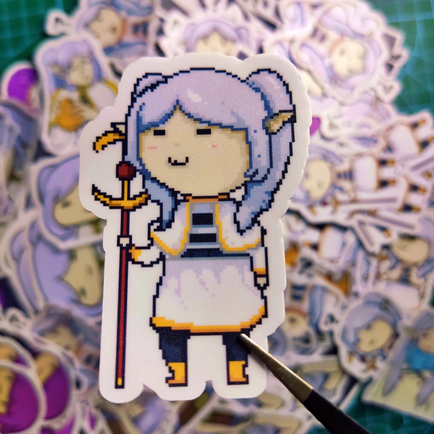 Frieren Stickers | Fan Art by Eds
