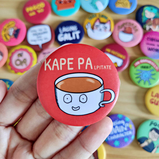 KAPE PAlpitate Button Pin (Matte) | 1.75 Inches