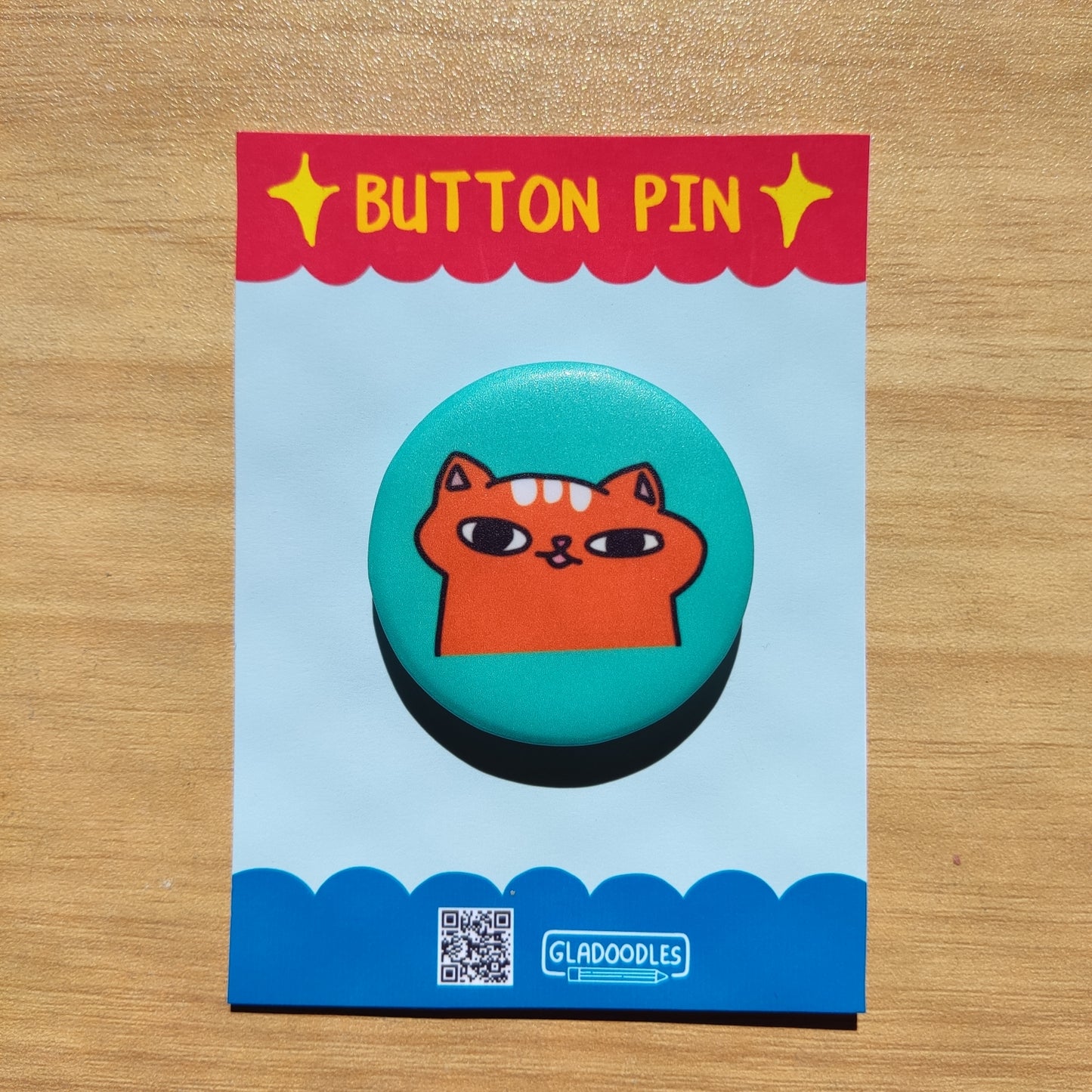 Cats Button Pin ( Matte) - Art by EDS | 1.75 Inches