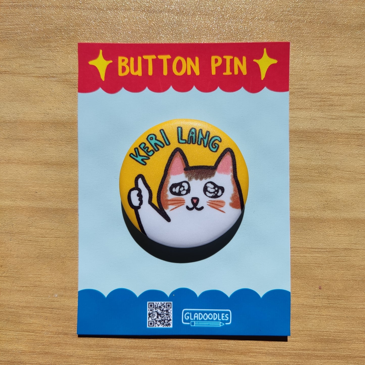 Keri lang  Button Pin (Matte) | 1.75 Inches