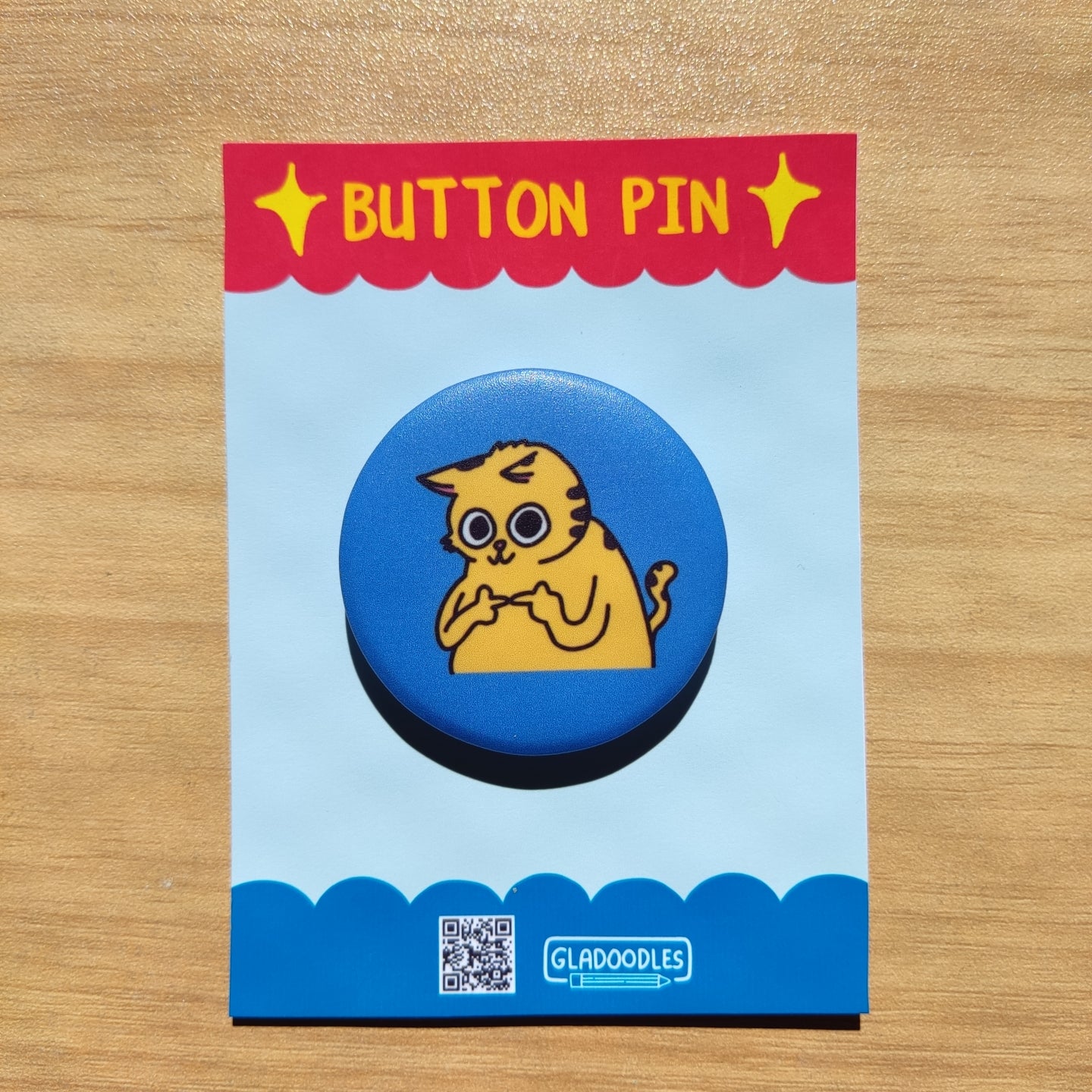 Cats Button Pin ( Matte) - Art by EDS | 1.75 Inches
