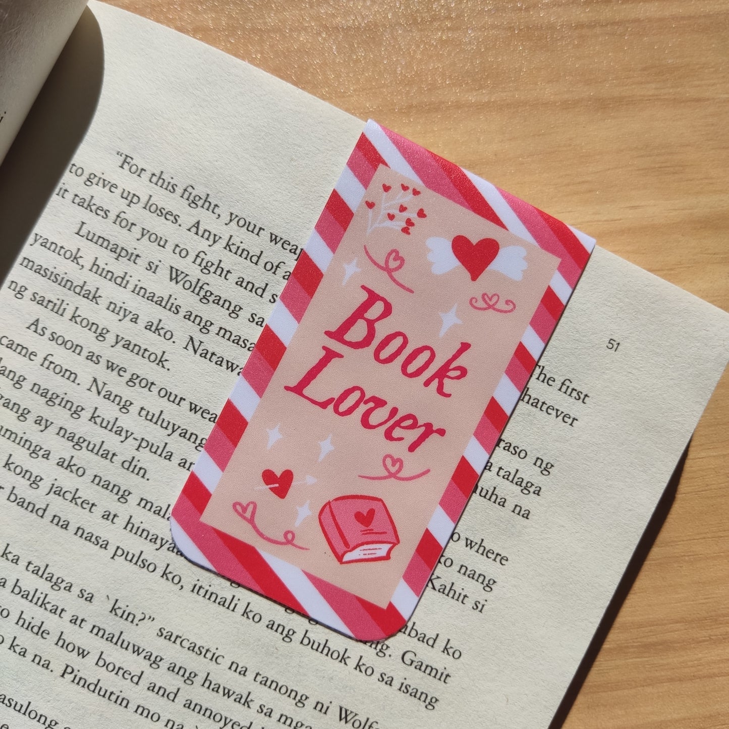 Valentines Theme  Magnetic Bookmark | Matte Laminated
