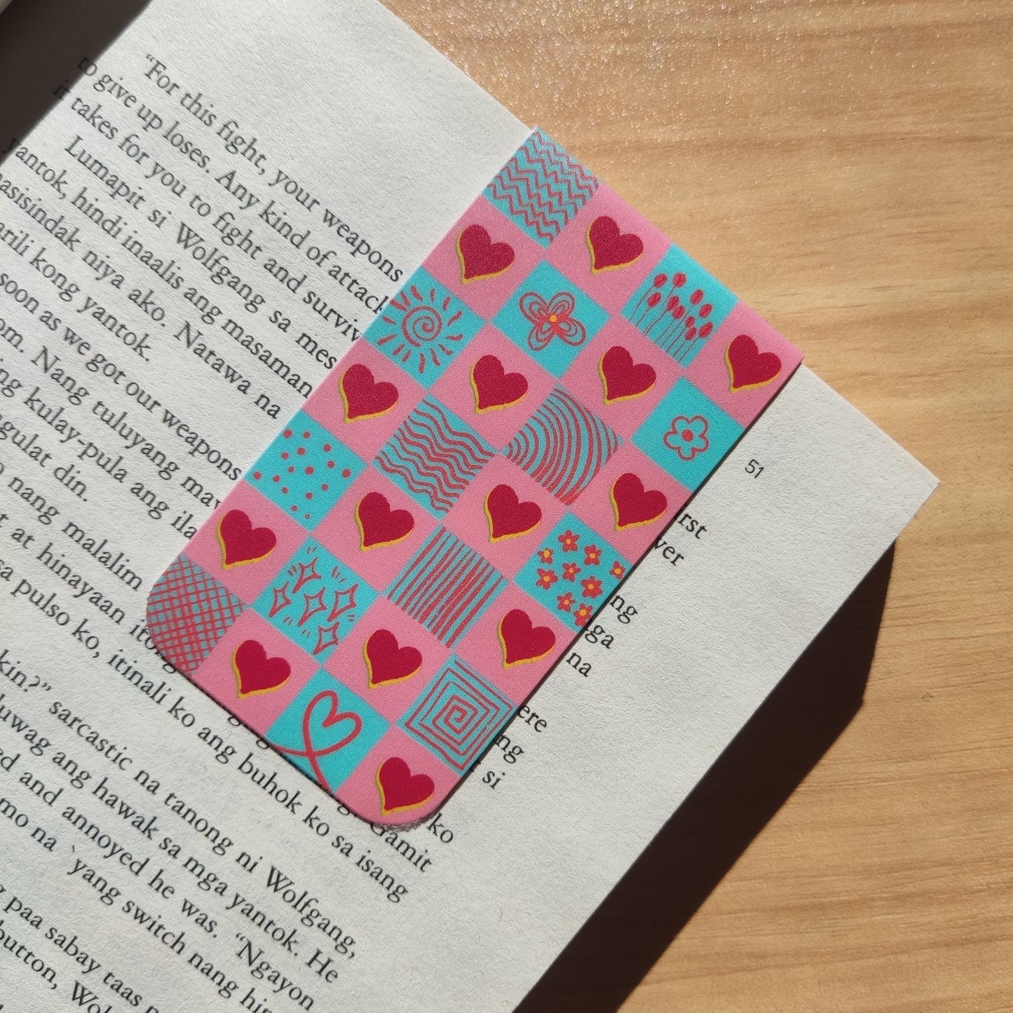Valentines Theme  Magnetic Bookmark | Matte Laminated