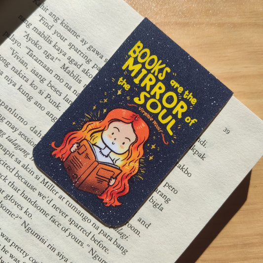 Book Quotes Magnetic Bookmark | Glitter Laminated