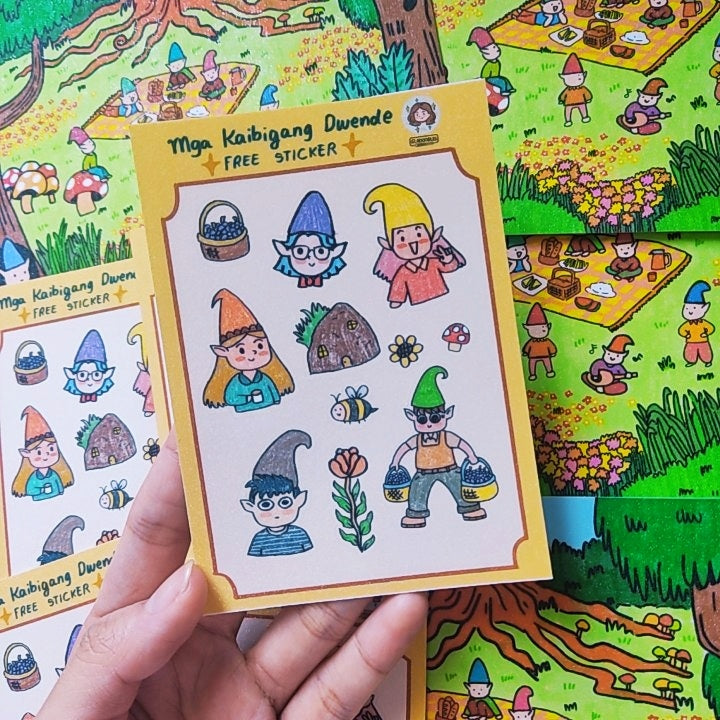 "Mga Kaibigang Dwende" Coloring Book