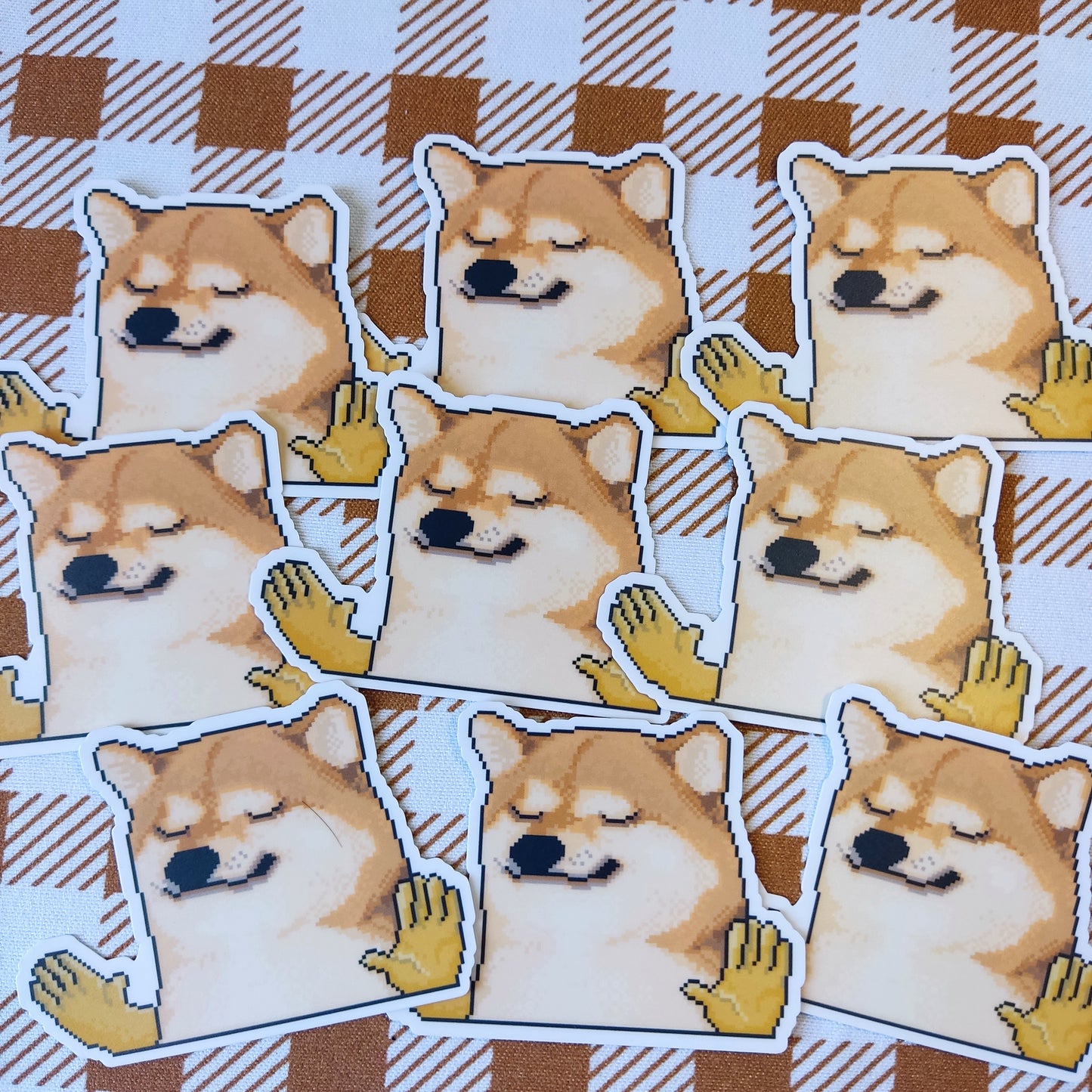 "Doggo" Waterproof Sticker | Artwork by Eds