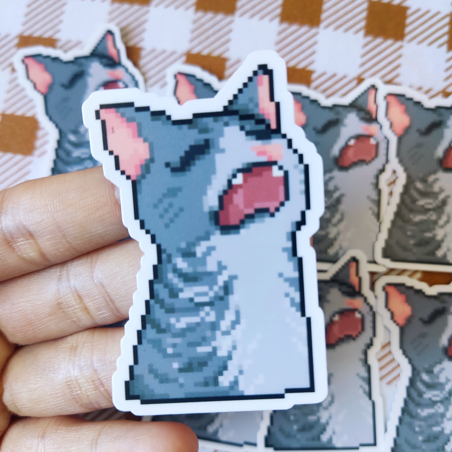 "Posagray" Waterproof Sticker | Artwork by Eds
