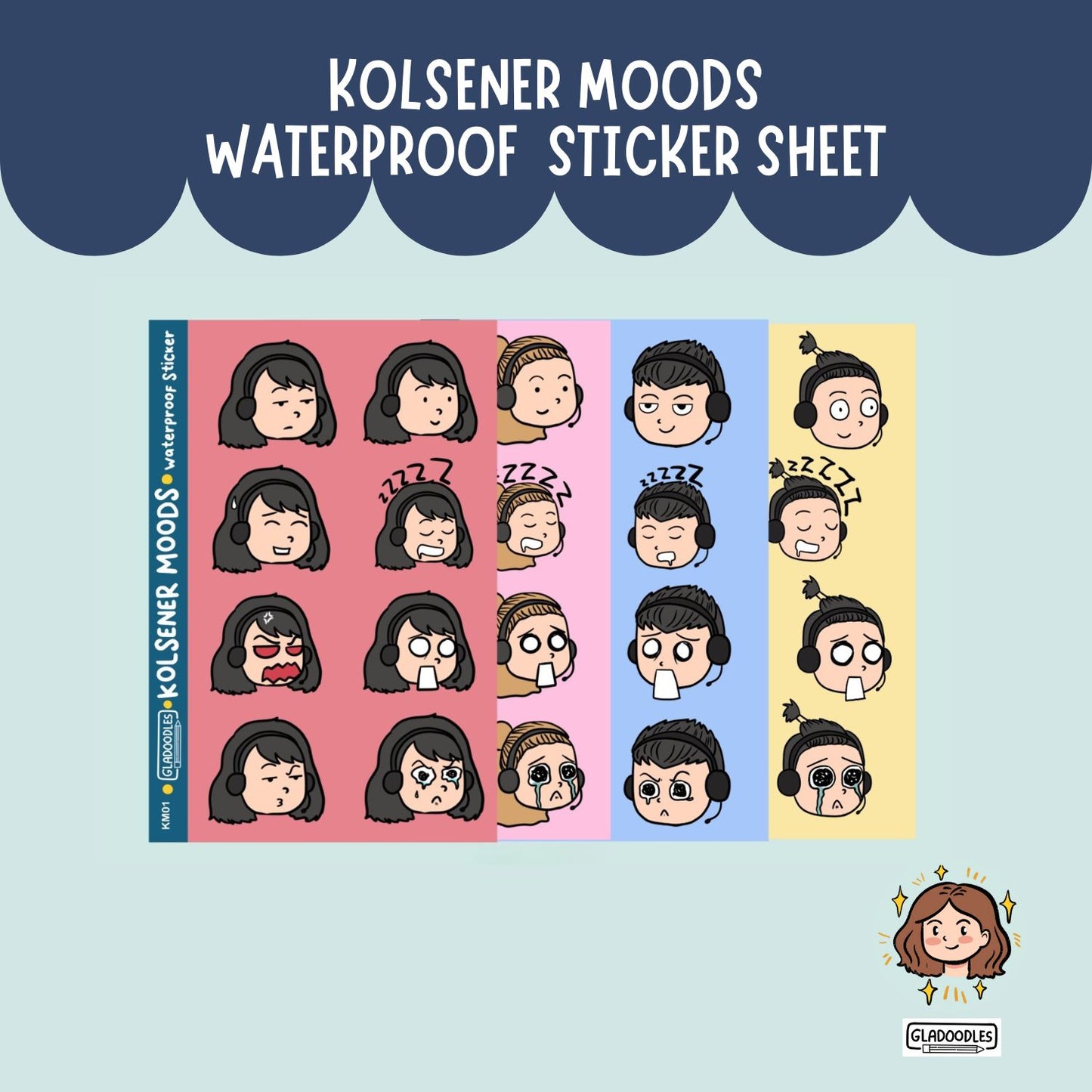 Kolsener Moods Sticker Sheet