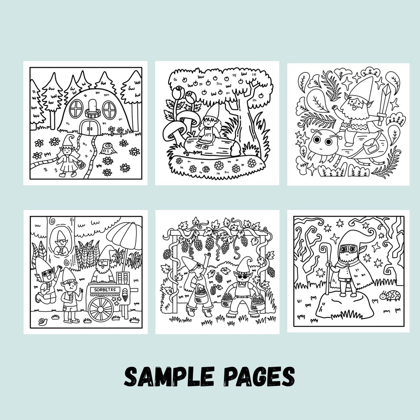 "Mga Kaibigang Dwende" Coloring Book