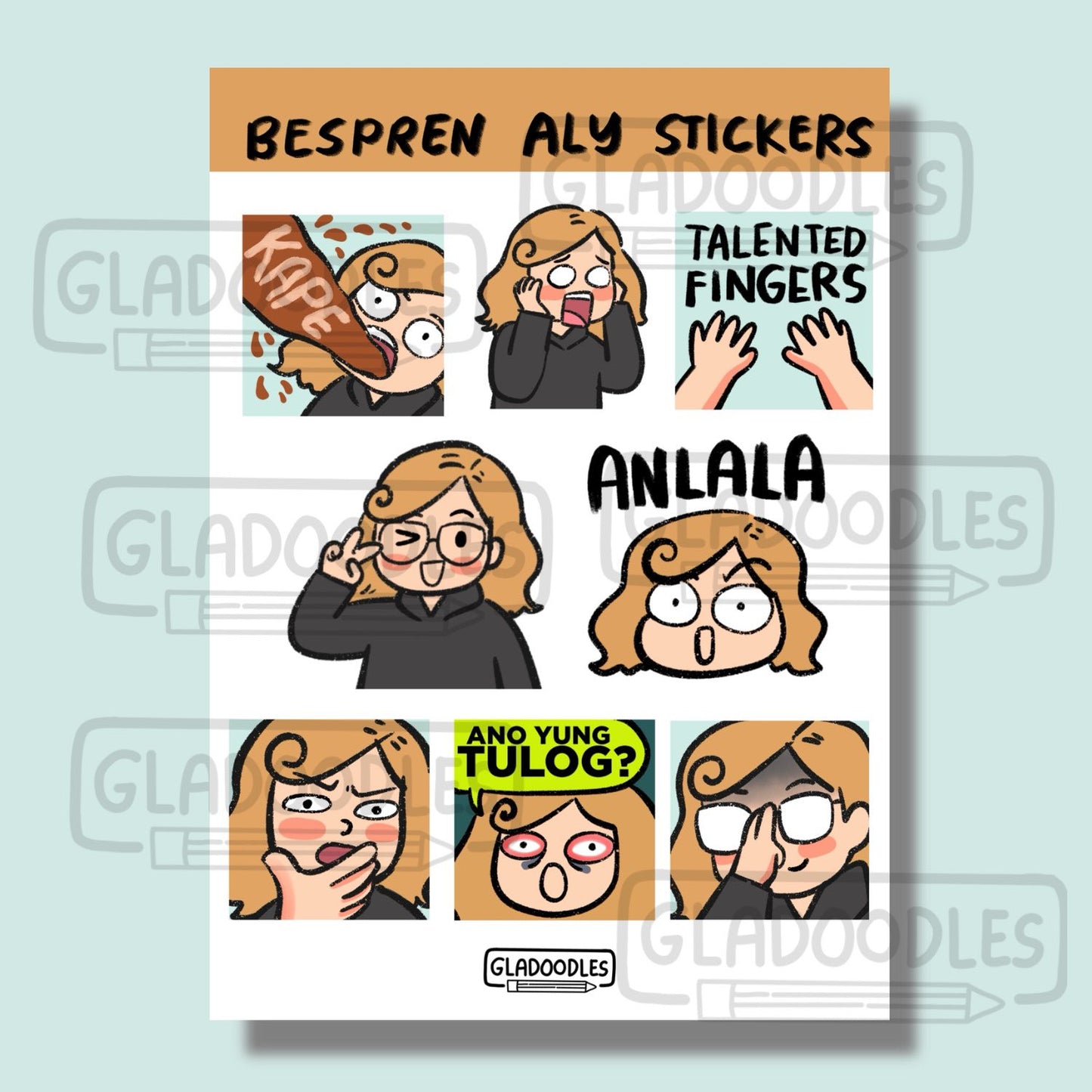 Gladoodles Sticker Sheets