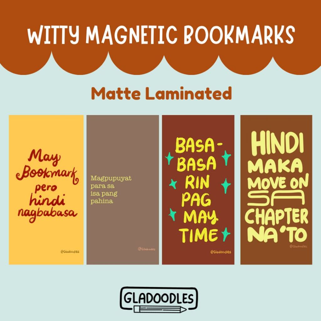 Witty Magnetic Bookmark | Matte Laminated